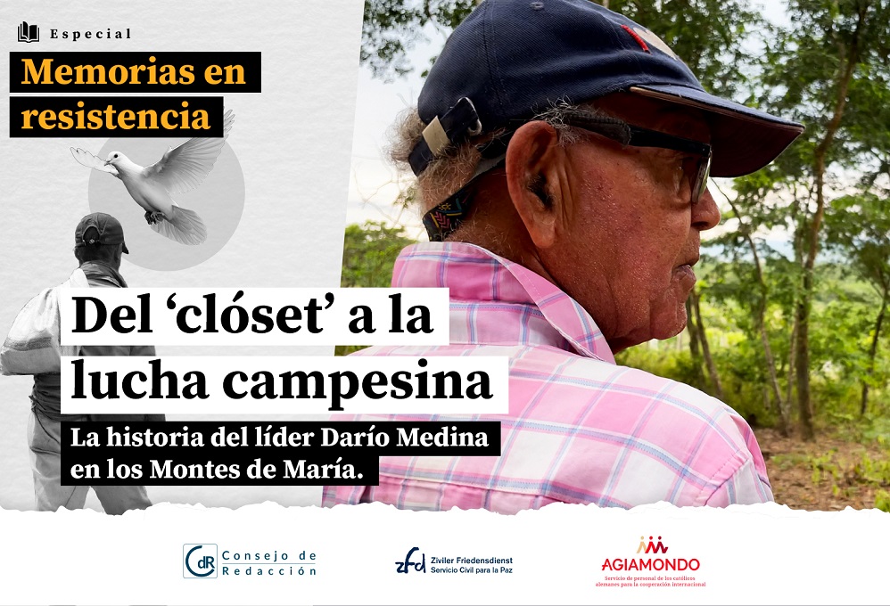 Del ‘clóset’ a la lucha campesina, la historia del líder Darío Medina en los Montes de María