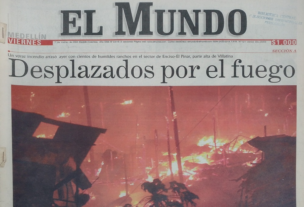El incendio